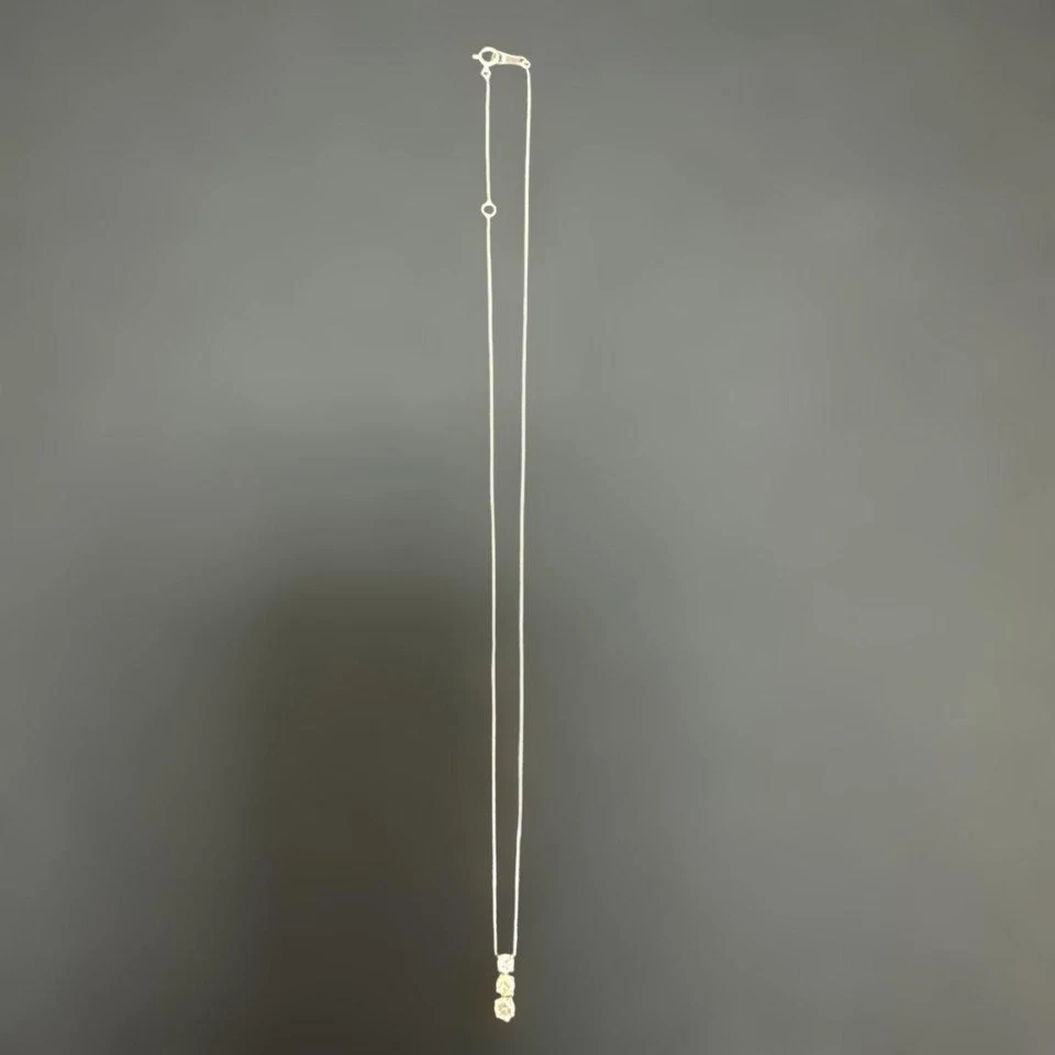 Collar de plata de diamantes Pt900 de alta calidad, 2,0 g Foto 1 de 4