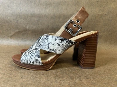 Marc Fisher 9 Snake Print Sandal Leather, WORN ONCE! EUC Foto 1 de 4