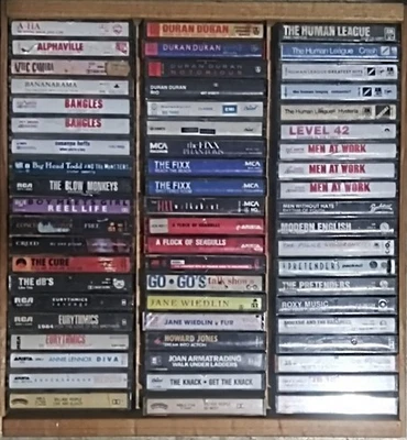 Caja de almacenamiento de cassette de madera Napa Valley con capacidad para 60 cintas no incluidas Foto 1 de 2