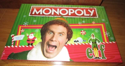 Buddy The Elf Christmas Monopoly Board Game USAopoly NEW & SEALED Hasbro 2020 - Image 1 of 4