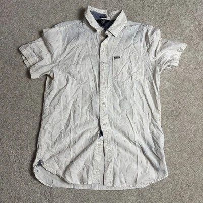 Camisa Volcom Boys Calce Moderno Mediana Abotonada Off White Foto 1 de 4