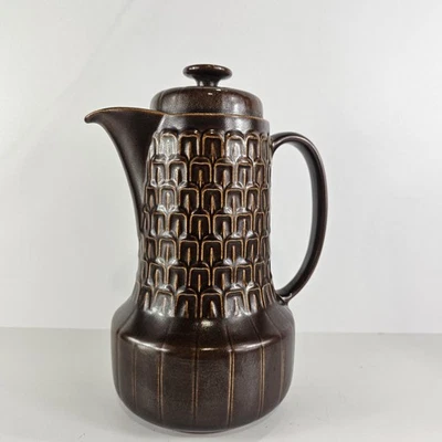 Vintage Wedgewood Coffee Pot Brown  Ceramic Pennine  - Image 1 of 4