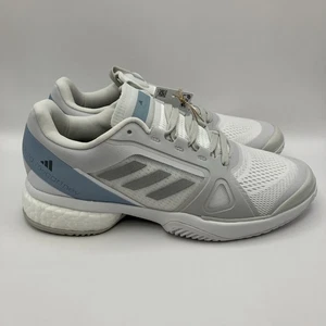 Adidas Damengröße 9 Stella McCartney Court Tennisschuh weiß blau JP7061 - Bild 1 von 7