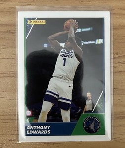 Anthony Edwards 2021-22 Panini NBA Sticker and Card Collection #12 Minnesota