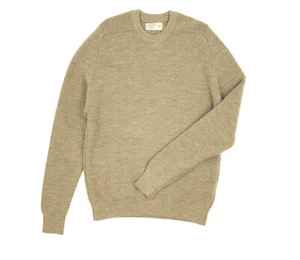 Merino Fine Rib Crew Neck in Camel - Size XL - Picture 1 of 1