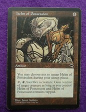 MTG Magic the Gathering   Tempest    HELM OF POSSESSION