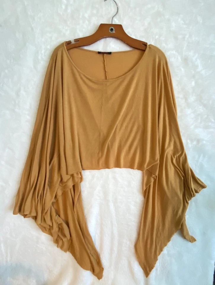 BLUSH Nursing Drapeado Feminino OS Manga Aberta Larga Amarelo Amamentação Leve - Imagem 1 de 4