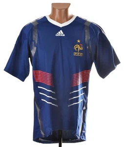 PLAYER ISSUE FRANCE 2009/2010 HOME FOOTBALL SHIRT ADIDAS TECHFIT SIZE M - Picture 1 of 8
