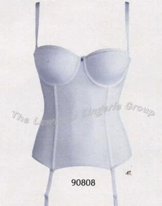LEPEL 90808 SMOOTHIES, UNDERWIRED, PADDED CUP, BASQUE, 36D, WHITE( SHOP SOILED), - Picture 1 of 1