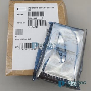 New 791034-B21 791055-001 HPE 1.8TB 10K RPM 12Gb/s 2.5" SAS HDD Hard Drive - Picture 1 of 8