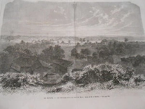 Gravure 1869 - La Havane vue de Jesus del monte - Picture 1 of 1