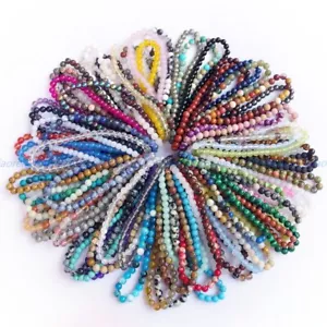 Stretchy 4mm Beads Bracelets Natural Gemstone Crystal Healing Reiki Amulet - Picture 1 of 87