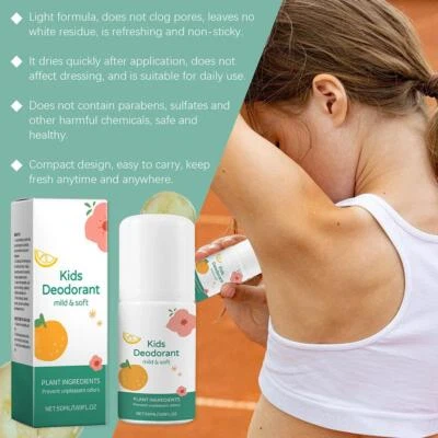 Natural Deodorant for Kids & Teens, Kids Whole Body Deodorant S7L1 C2V6 U7S9 O6K8 - Image 1 of 4