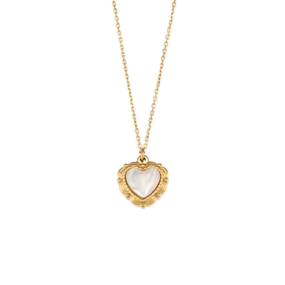 Colgante de lujo Love Light de alta calidad joyería acero inoxidable chapado en oro de 18 k Vi Foto 1 de 4