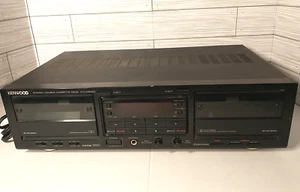 KENWOOD KX-W8020 Dual Cassette Deck*** For Parts or Repair*** Not Working - Picture 1 of 11
