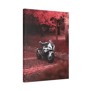 BMW Inspired S1000RR High Resolution Museum Quality Vertical Canvas Print #070 - Picture 1 of 10