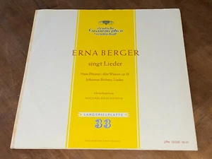 ERNA BERGER sings Lieder by Pfitzner & Brahms ORIG 1957 DGG LPM 18081 TULIP NM - Picture 1 of 5