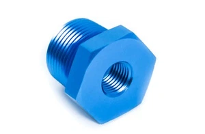 Adattatore Riduttore 3/4" NPT a 1/4" NPT Mono Avvitatore Blu Anodizzato - Foto 1 di 4