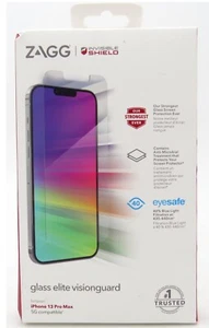 ZAGG Invisible Shield glass elite privacy 360 Screen Protector iPhone 13 Pro Max - Photo 1 sur 2