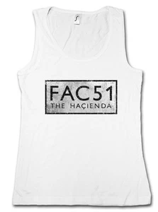 FAC 51 THE HACIENDA II TANK TOP VEST GYM Fac51 Club Factory Records Joy Division - Picture 1 of 2