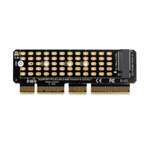 SSD M.2 NVME to PCI-E 4.0 X4 Riser Card PCI-Express X4/X8/X16 M Key Adapter Part - Photo 1/9