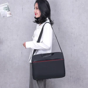 1 Piece 15.6 Inch Laptop Bag Business Portable Nylon Laptop Shoulder Handbag - Photo 1/12