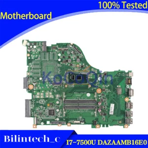 FOR ACER Aspire E5-575 E5-575G Motherboard I7-7500U DAZAAMB16E0 SR2ZV DDR4 - Picture 1 of 6