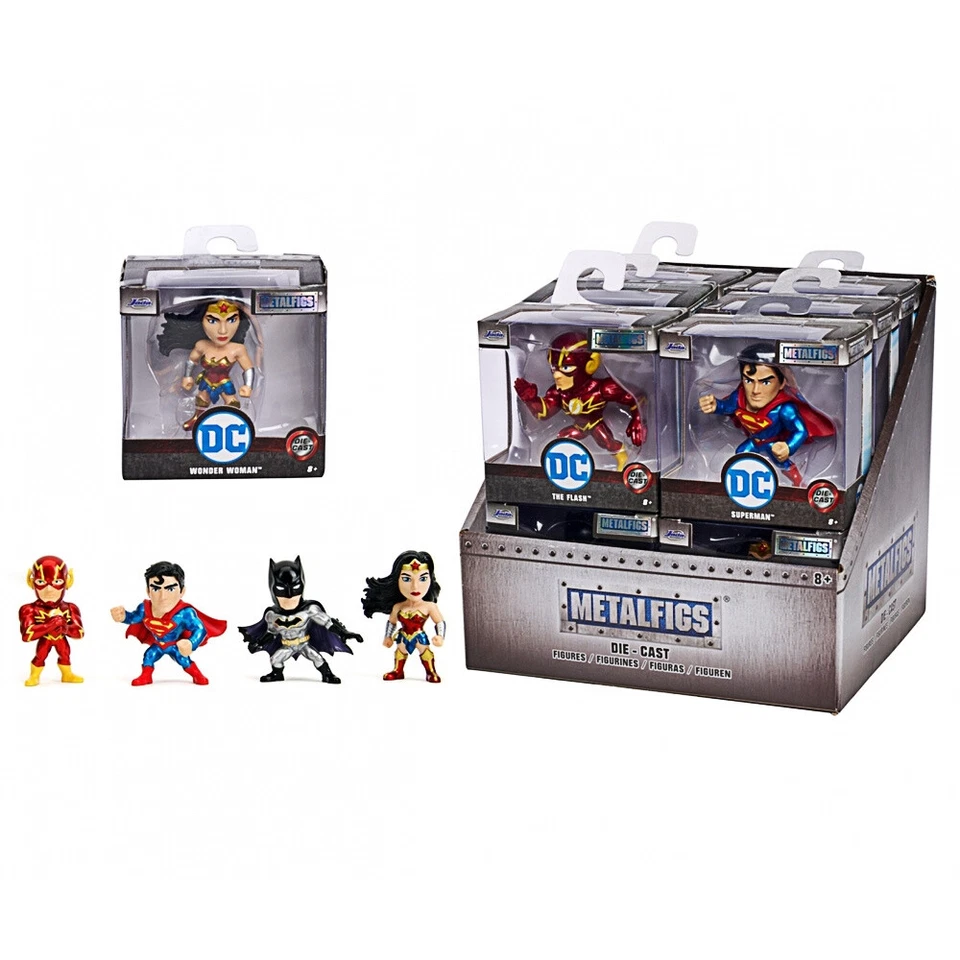Jada, DC Figures, Welle 1, ca 6 cm, 4fach sortiert