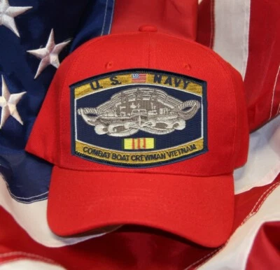 NAVY RATING BOAT CREWMAN VIETNAM UNITED STATES NAVY SEAL NAVY HAT PATCH - Image 1 of 4