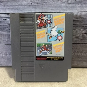 Super Mario Bros./ Duck Hunt /World Class Track Meet NES Nintendo Cart Only! - Picture 1 of 4