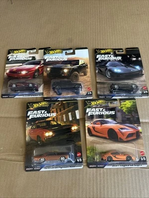PSL 2025 Hot Wheels Premium Fast & Furious Mix - Juego completo de 5, Toyota Supra Foto 1 de 4