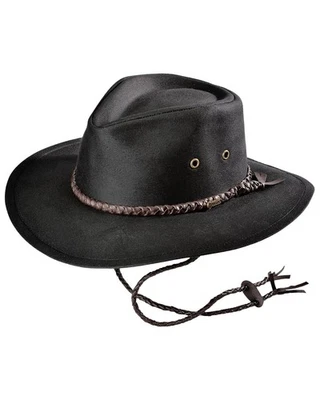 Sombrero Outback Trading Co. Grizzly Oilskin - 1486 negro Foto 1 de 2