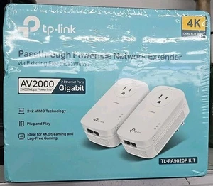 TP-LINK TL-PA9020P KIT AV2000 2-Port Gigabit Powerline Starter Kit - Photo 1/1