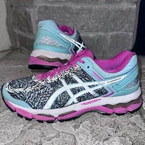 Mint Asics Gel-Kayano 22 Lite Show Pink Aqua-Spash Shoes Sneaker 8 B Women T5A6N - Picture 1 of 10