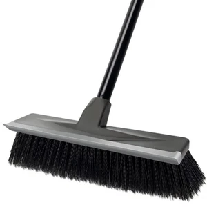 Floor Scrub Brush with Long Handle 49" Heavy Duty Stiff Bristle Scrubber - Picture 1 of 7