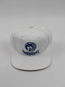 De colección MINNESOTA TIMBERWOLVES Blanco Snapback Sombrero Gemelos Ent - Imagen 1 de 8