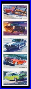 EE. UU. 2013 Coches / Automóviles Tira De 5 Imperforados MNH @@LEER CONDICIÓN@@ - Imagen 1 de 1