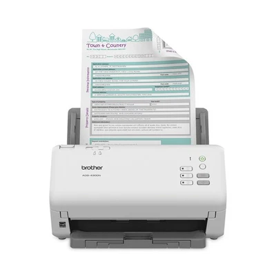 ADS-4300N Professional Desktop Scanner, 600 dpi Optical Resolution, 80-Sheet Aut - Image 1 of 4