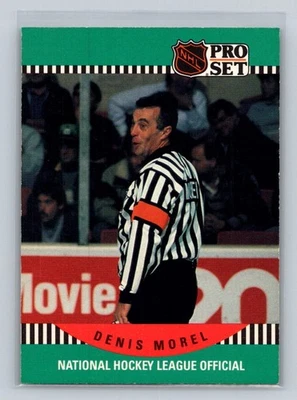 1990-91 Pro Set #695 Denis Morel Árbitro Foto 1 de 2