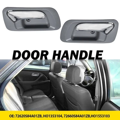 Par de puertas interiores traseras para manija y bisel Honda Odyssey 1999-04 izquierda y derecha Foto 1 de 4