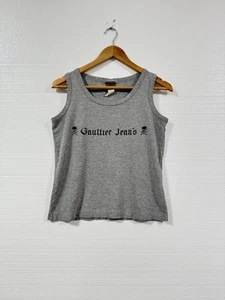 Jean Paul Gaultier Jeans Skulls Tank Top Big Logo Rare Archive Vintage Y2K Small - Picture 1 of 8