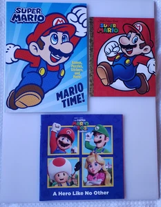 Super Mario Books,Games, Puzzles & Stickers (Lot of 3) - Picture 1 of 1
