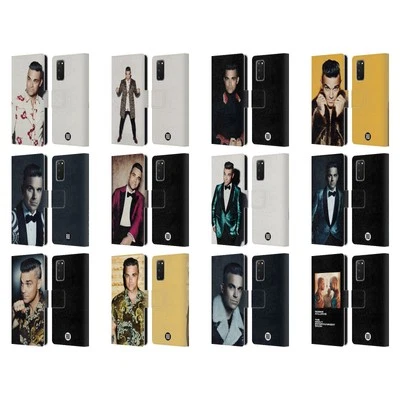OFFICIAL ROBBIE WILLIAMS CALENDAR LEATHER BOOK WALLET CASE FOR SAMSUNG PHONES 2 - Image 1 of 4