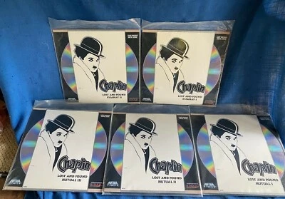 5 Vintage LE Laserdisc Charlie Chaplin Film Collection Essanay Mutual Studio Lot - Image 1 of 4