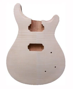 DIY E-Gitarrenkörper Mahagoni Flammenahorn Furnier Ahornplatte  - Bild 1 von 7