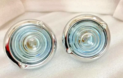 Willys CJ3b CJ3 CJ5 Ford Jeeps Parking Turn Signal Indicator Clear Glass Lights - Imagem 1 de 4