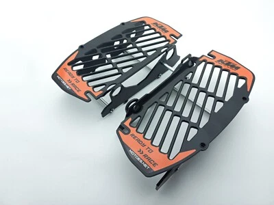 RADIATOR GUARD for KTM  EXC XC XCW TPI 2T/4T  2017-2019 BLACK MODEL - Image 1 of 4