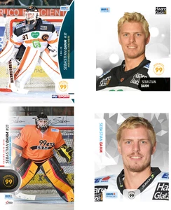 Sebastian Dahm 2x Playercard EBEL + 2 Sticker + Promotion Card 2015/16 2016/17 - Bild 1 von 5
