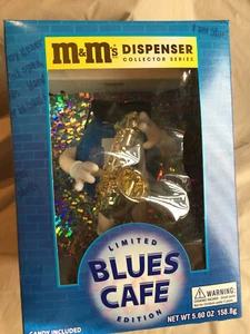 M&M'S “BLUES CAFÉ” DISPENSER-LIMITED EDITION BRAND NEW IN BOX Excellent - Picture 1 of 6