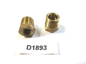 Buje reductor NPT 1/8-1/4 accesorio de latón (lote de 2) inv D1893 - Imagen 1 de 2